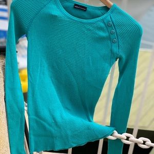 Moda International Turquoise Long Sleeve